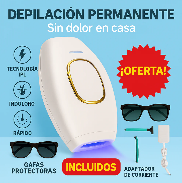 Depiladora IPL Blowelle — Piel lisa, suave y libre de vello desde casa