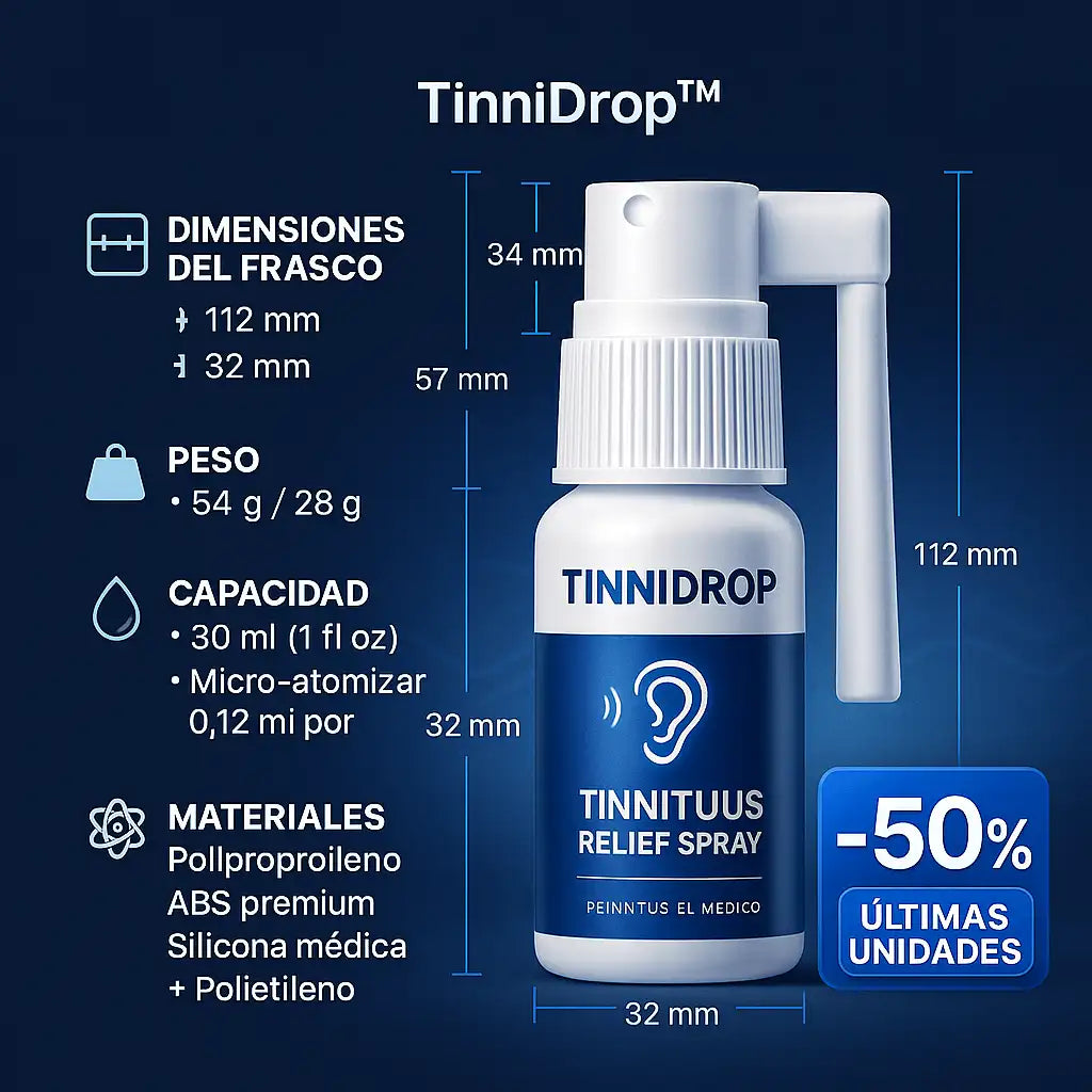 Tinnidrop™ – Spray para Calmar el Tinnitus