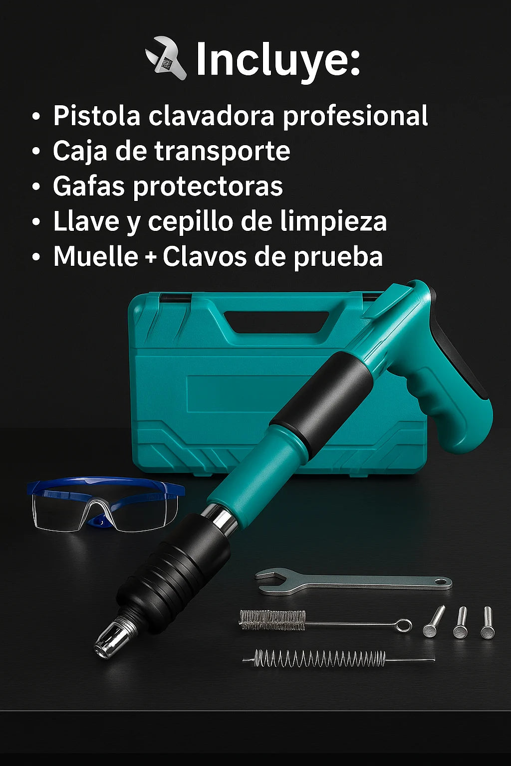 Pistola de Clavos Profesional – ¡Fija TODO en segundos!!