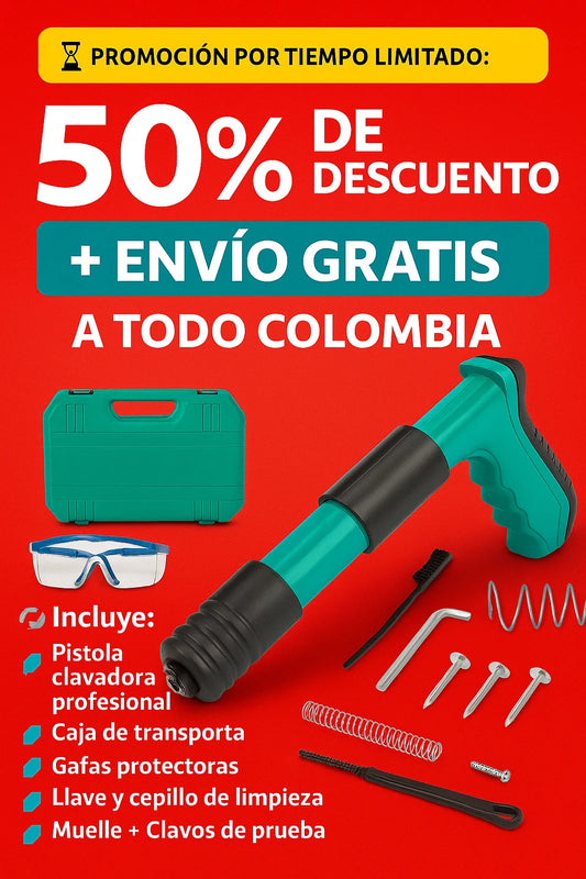 Pistola de Clavos Profesional – ¡Fija TODO en segundos!!