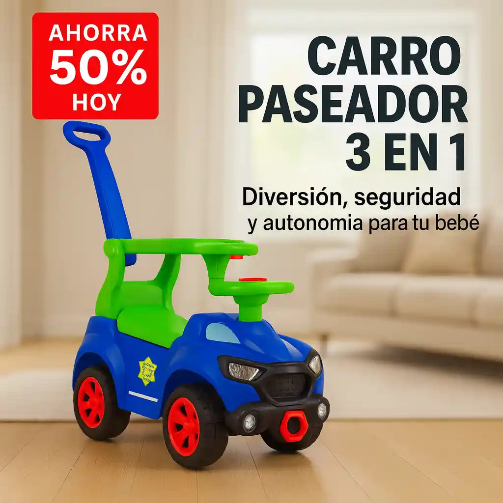 🚗 Carro 3 en 1 más vendido — no te quedes sin el tuyo 🚼