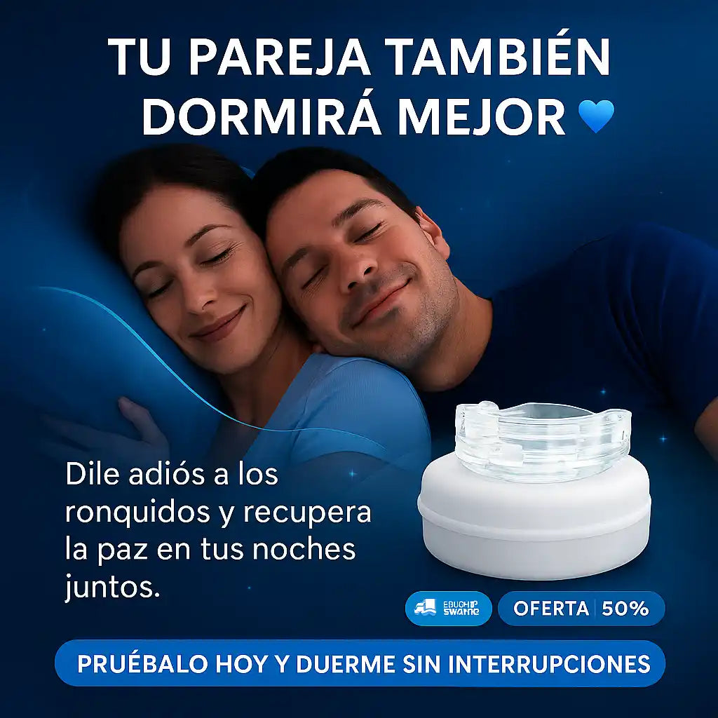 Duerme sin ronquidos 😴 – Recupera tus noches con nuestro protector bucal