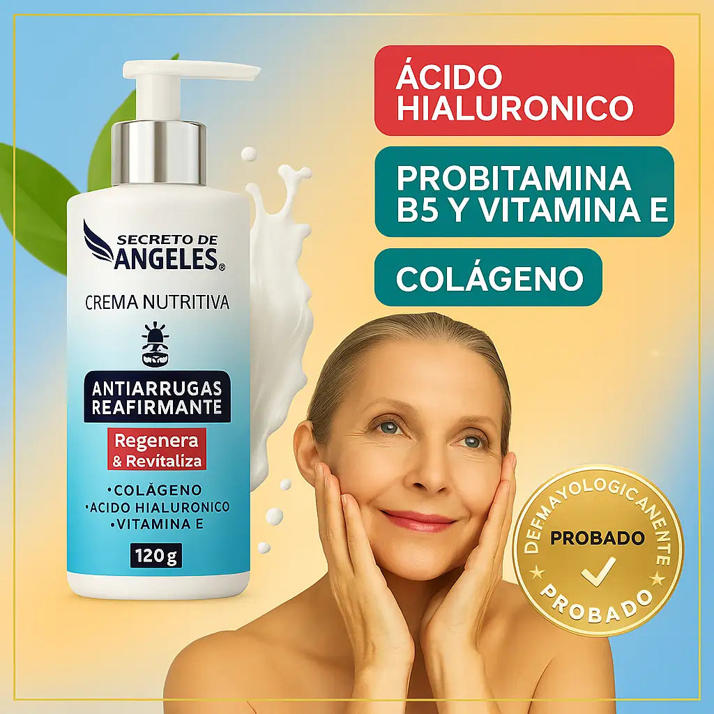 Crema Antiarrugas que ayuda a lucir una piel más suave