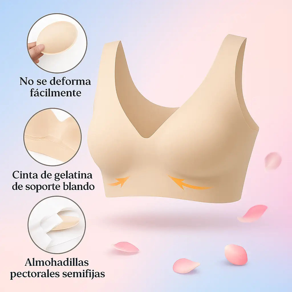 Sujetador Sin Aros ShapeHer 🌸 — Comodidad sin dolor y con estilo