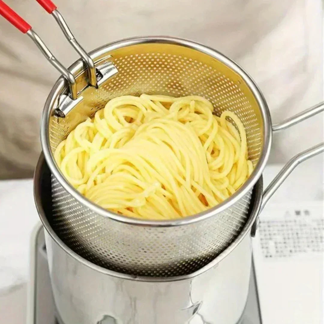 🍟 Olla Freidora de Acero Inoxidable 1.5L