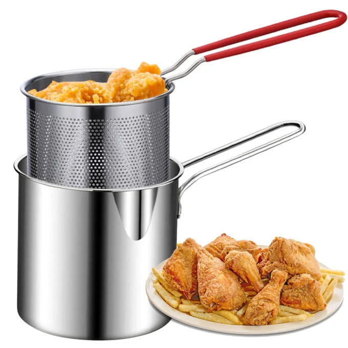 🍟 Olla Freidora de Acero Inoxidable 1.5L