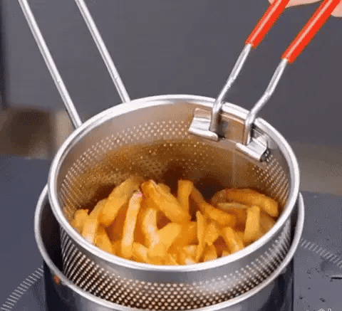 🍟 Olla Freidora de Acero Inoxidable 1.5L